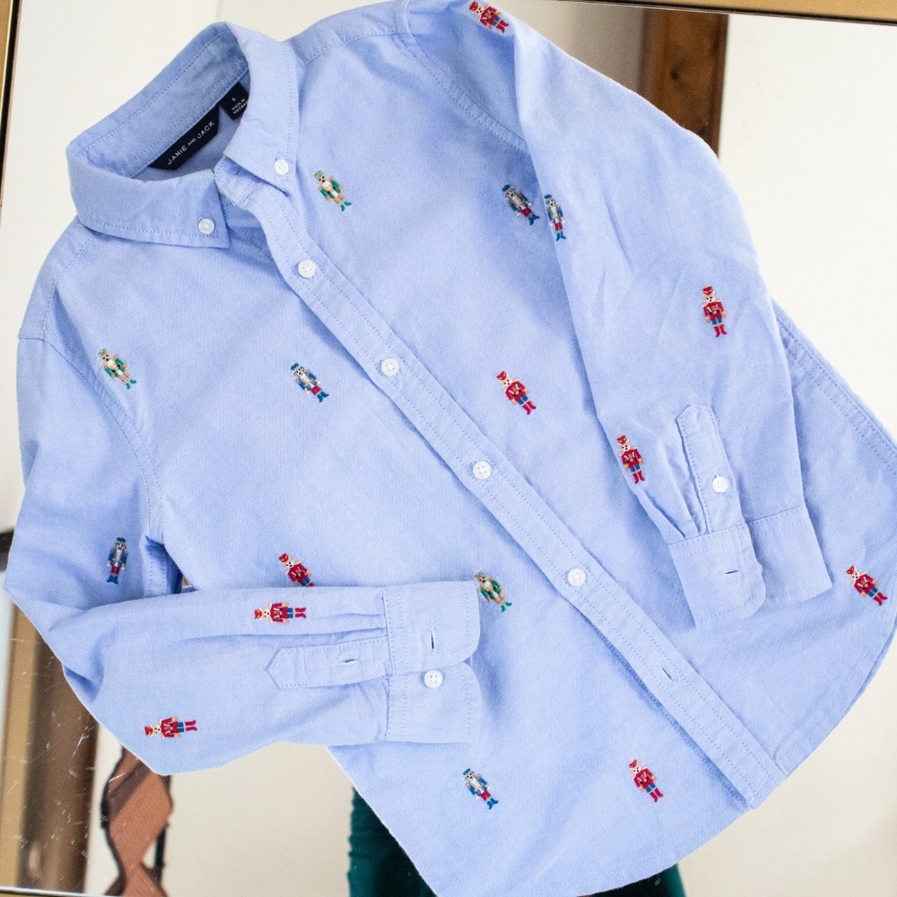 Janie & Jack Boys Oxford Shirt Set - Picture 2 of 11